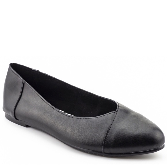 1 LEFT! Calico Black Comfortable Basic Black Flat - Picture 5 of 8